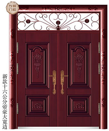 门业图片-甲级准铜门系列103万物同春双开门 高仿真红木(强力深拉伸)103万物同春双开门 高仿真红木(强力深拉伸)图片